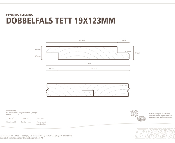 Profilbilde av ÆDEL Kledning Dobbelfals tett