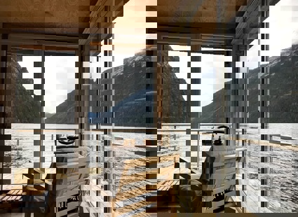 Hytteprisen Flytende Funkishytte Utsikt