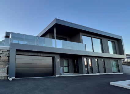 Eksteriørprisen Grått Dobbelfals Rett Malt Moderne2