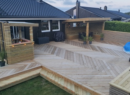 Uteromsprisen Platting Fiskebensmønster 10