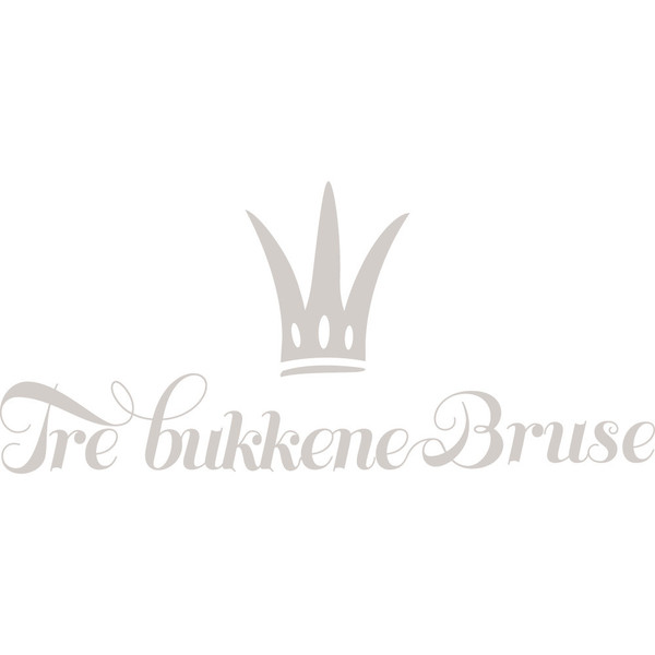Logoen til Tre bukkene Bruse i grått