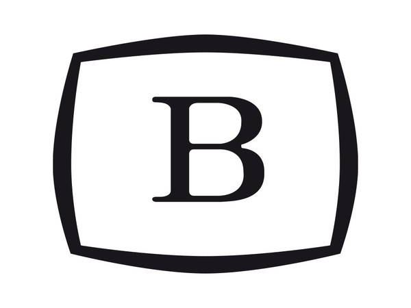 Logo for norsk Brannkontroll som er formet som en stor B